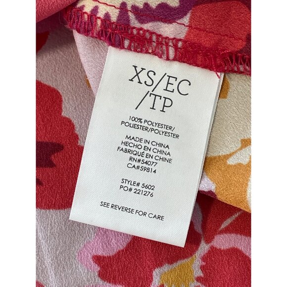 Cabi Footloose Camisole Size XS Floral Print Ruffled Double Layer Bohemian NEW - Picture 6 of 9